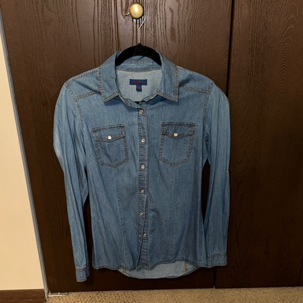 Juso Classic Blue Denim Button Down Shirt